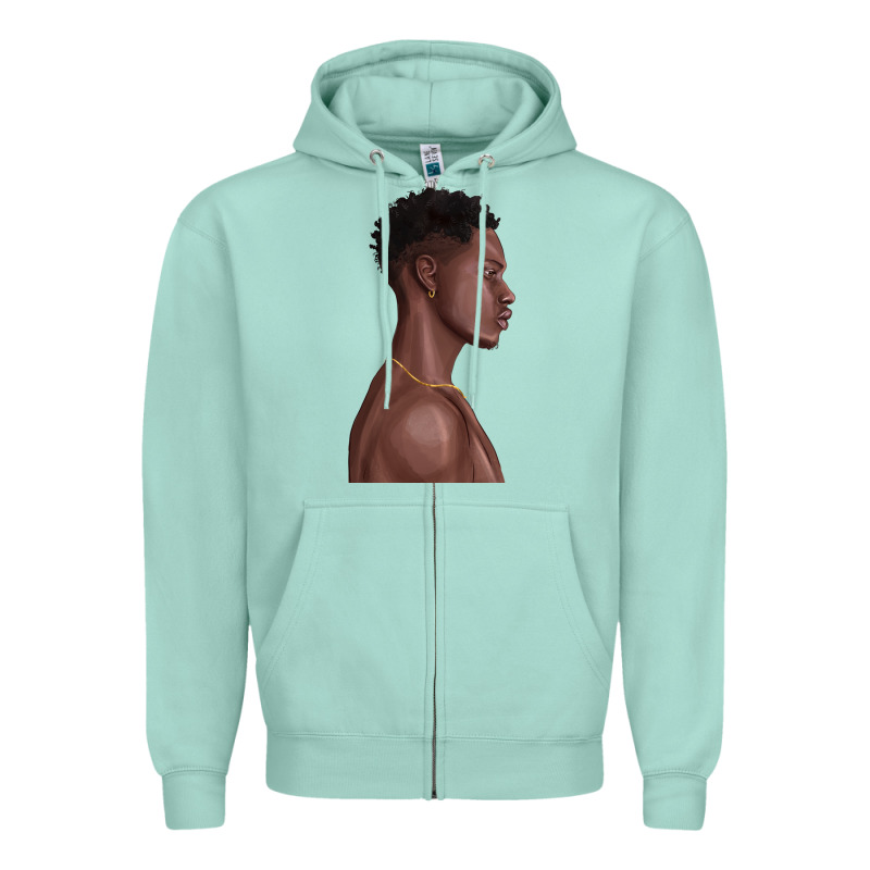 Afro Black Man Zipper Hoodie by texasbilliewilder | Teevron