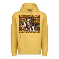 Antique Gold Western Cute Hampshire Pigs Premium Hoodie - LillyAllenDesigns