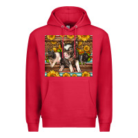 Cardinal Western Cute Hampshire Pigs Premium Hoodie - LillyAllenDesigns