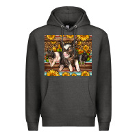 Western Cute Hampshire Pigs Premium Hoodie | Teevron
