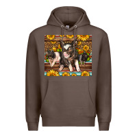 Coffee Western Cute Hampshire Pigs Premium Hoodie - LillyAllenDesigns