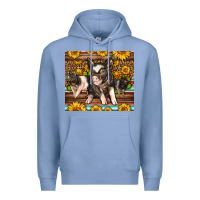 Colony Blue Western Cute Hampshire Pigs Premium Hoodie - LillyAllenDesigns