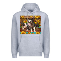 Heather Grey Western Cute Hampshire Pigs Premium Hoodie - LillyAllenDesigns