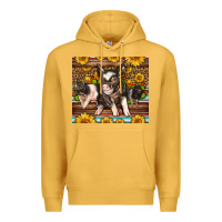 Mustard Western Cute Hampshire Pigs Premium Hoodie - LillyAllenDesigns