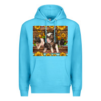 Ocean Blue Western Cute Hampshire Pigs Premium Hoodie - LillyAllenDesigns
