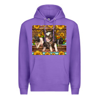 Purple Western Cute Hampshire Pigs Premium Hoodie - LillyAllenDesigns