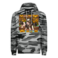 Slate Camo Western Cute Hampshire Pigs Premium Hoodie - LillyAllenDesigns
