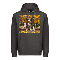 Smoke Western Cute Hampshire Pigs Premium Hoodie - LillyAllenDesigns