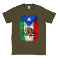 Army Green mexico and puerto rico flag Classic Tee - Zillion Design Studio
