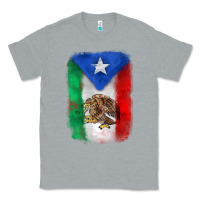 Heather Grey mexico and puerto rico flag Classic Tee - Zillion Design Studio