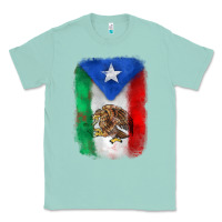 Seafoam mexico and puerto rico flag Classic Tee - Zillion Design Studio