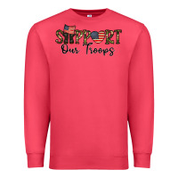 Cardinal support our troops Premium Sweatshirt - CowhideDigitalArt