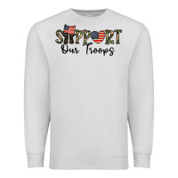 Dove Grey support our troops Premium Sweatshirt - CowhideDigitalArt