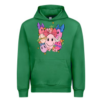Emerald soft pink easter Urban Hoodie - MaliasSmallBusiness