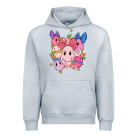 Heather Grey soft pink easter Urban Hoodie - MaliasSmallBusiness