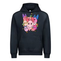 Navy soft pink easter Urban Hoodie - MaliasSmallBusiness