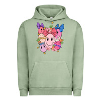 Pigment Oil Green soft pink easter Urban Hoodie - MaliasSmallBusiness