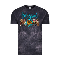 Cloud Black blessed mom Vintage Tee - Artiststas