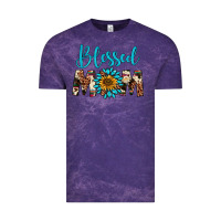 Cloud Purple blessed mom Vintage Tee - Artiststas