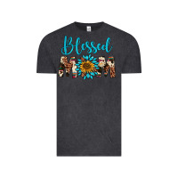 Vintage Black blessed mom Vintage Tee - Artiststas