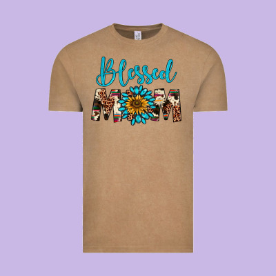 Blessed Mom Vintage Tee Designed By Artiststas