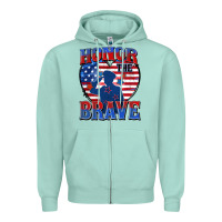 Seafoam honor the brave Zipper Hoodie - Zillion Design Studio