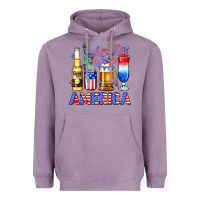 Lavender 4th of July American drinks America Heavyweight Hoodie - Neo Western