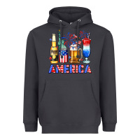 4th Of July American Drinks America Heavyweight Hoodie | Teevron