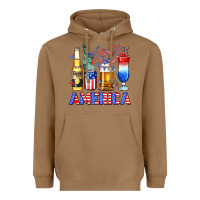 Toasted Coconut 4th of July American drinks America Heavyweight Hoodie - Neo Western