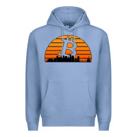 Colony Blue bitcoin new orleans retro sunset Premium Hoodie - Jasminsmagicworld