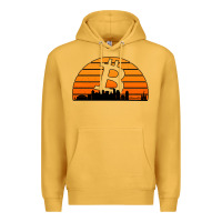 Mustard bitcoin new orleans retro sunset Premium Hoodie - Jasminsmagicworld
