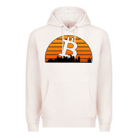 Pale Pink bitcoin new orleans retro sunset Premium Hoodie - Jasminsmagicworld