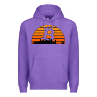 Purple bitcoin new orleans retro sunset Premium Hoodie - Jasminsmagicworld