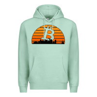 Seafoam bitcoin new orleans retro sunset Premium Hoodie - Jasminsmagicworld