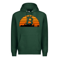 Sports Green bitcoin new orleans retro sunset Premium Hoodie - Jasminsmagicworld