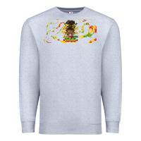 Heather Grey juneteenth afro messy bun libbey glass Premium Sweatshirt - HRA Design Shop