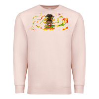 Pale Pink juneteenth afro messy bun libbey glass Premium Sweatshirt - HRA Design Shop