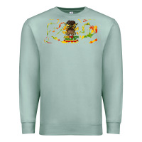 Seafoam juneteenth afro messy bun libbey glass Premium Sweatshirt - HRA Design Shop