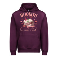 Mauve Wine bookish lover social club Urban Hoodie - MaliasSmallBusiness