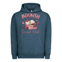 Pigment Midnight Navy bookish lover social club Urban Hoodie - MaliasSmallBusiness