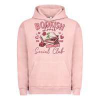 Pigment Salmon bookish lover social club Urban Hoodie - MaliasSmallBusiness