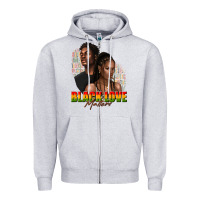 Heather Grey afro black love matters Zipper Hoodie - texasbilliewilder