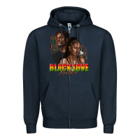 Navy afro black love matters Zipper Hoodie - texasbilliewilder