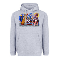 Heather Grey USA 4th of July gnomes  4th of july Heavyweight Hoodie - CowGirlArtShop