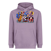 Lavender USA 4th of July gnomes  4th of july Heavyweight Hoodie - CowGirlArtShop