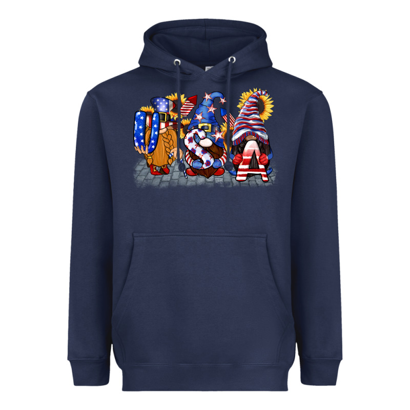 Usa 4th Of July Gnomes  4th Of July Heavyweight Hoodie by CowGirlArtShop | Teevron