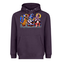 Plum USA 4th of July gnomes  4th of july Heavyweight Hoodie - CowGirlArtShop