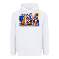 White USA 4th of July gnomes  4th of july Heavyweight Hoodie - CowGirlArtShop