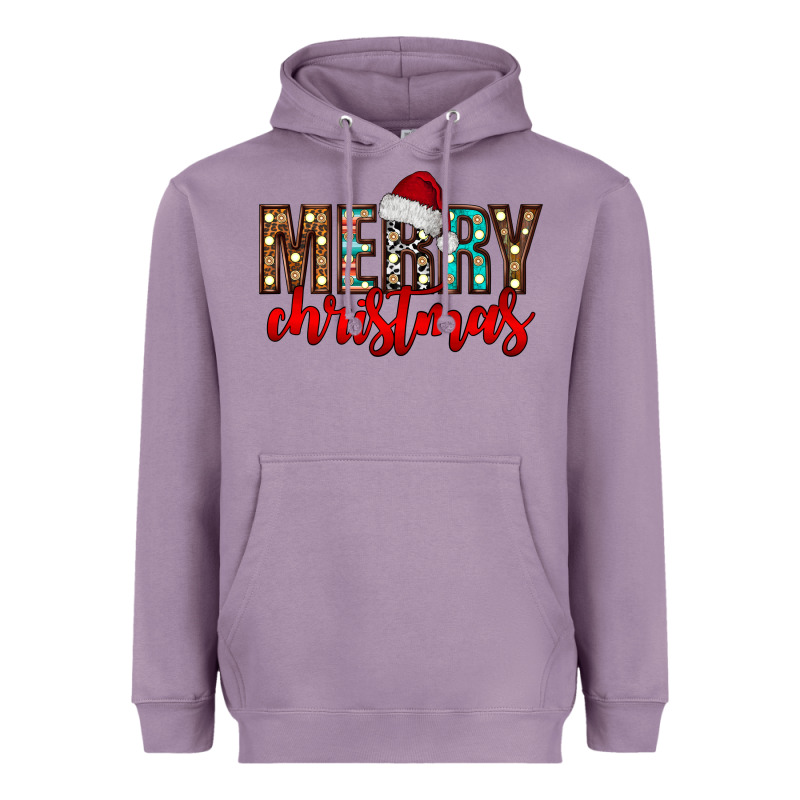 Merry Christmas Heavyweight Hoodie by CowhideDigitalArt | Teevron