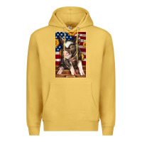 Western American Pig Premium Hoodie | Teevron